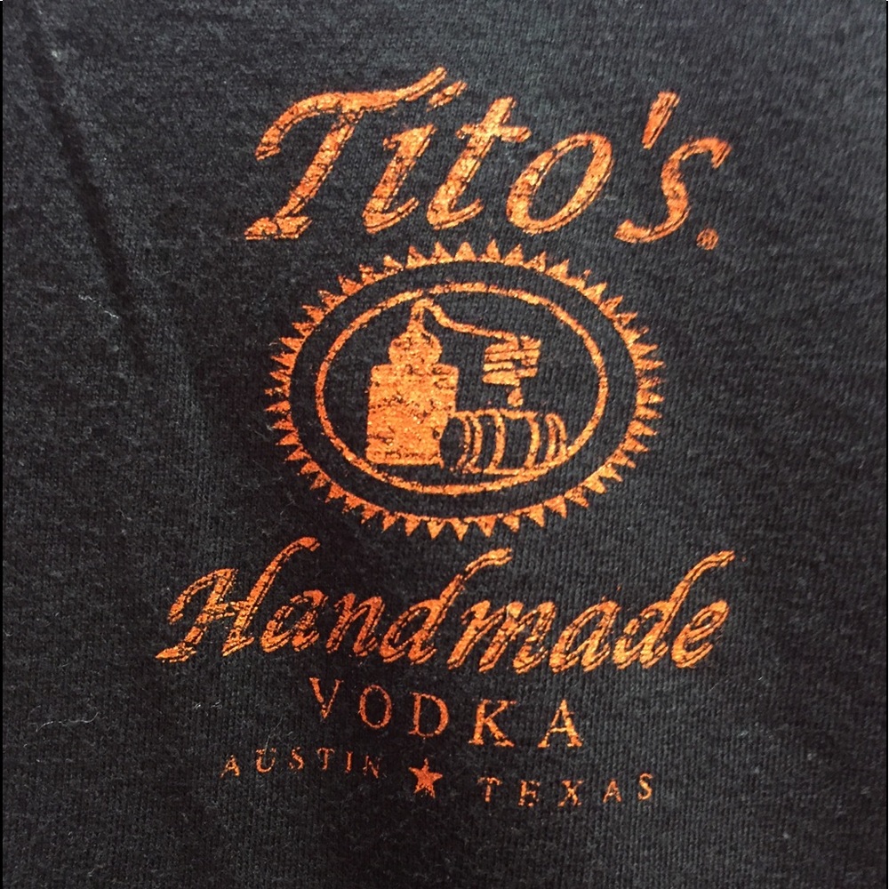 Tito’s Handmade vodka women’s T-shirt size L